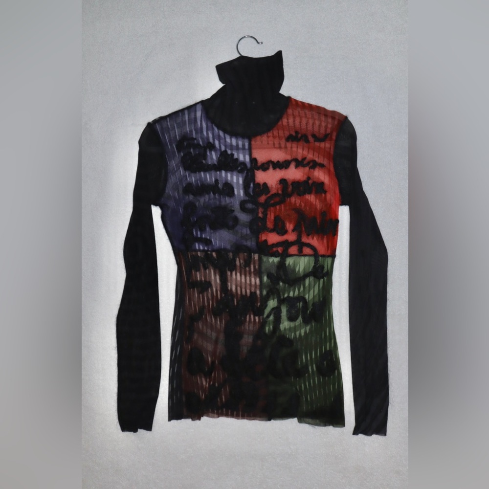 Vintage Jean Paul Gaultier Mesh Turtleneck.